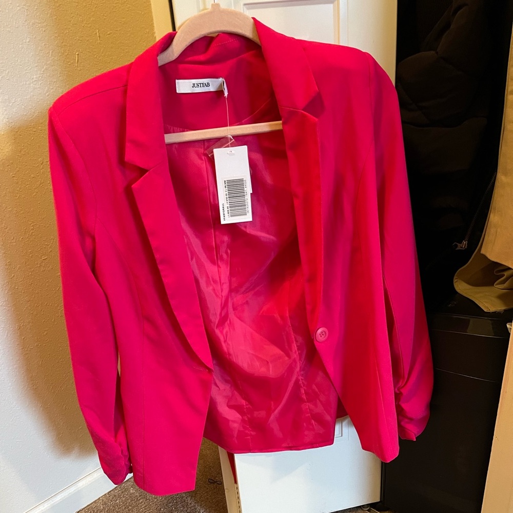 Pink blazer